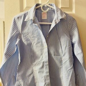 Beautiful Brooks Brothers Women’s Fitted Non-Iron All Cotton, Stripe Dress ShirT